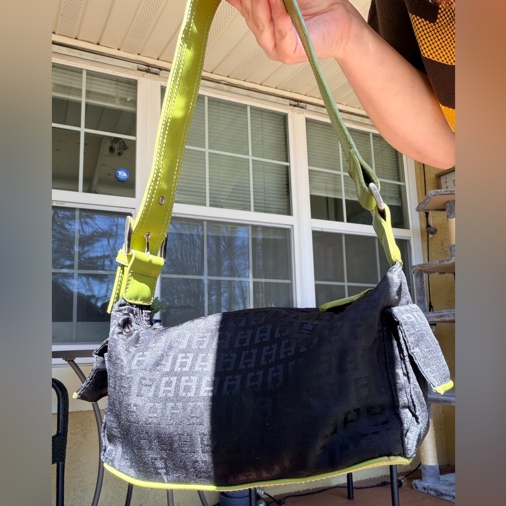 2k Chateau Black Monogram Belt Bag with Olive Strap (Baguette inspo) - Picture 14 of 14